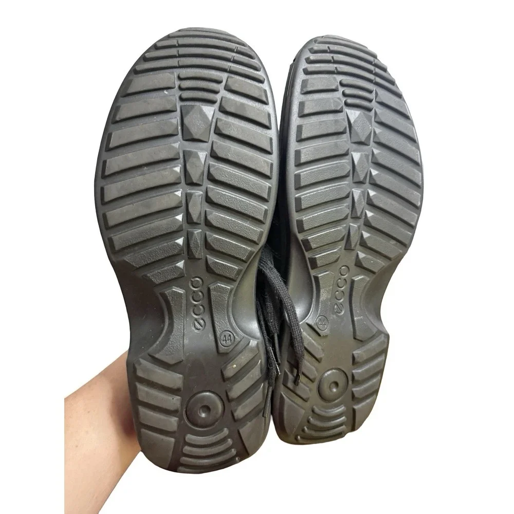 ECCO‎ Fusion II Men's Leather Moc-Toe Oxfords Shoes, Size 44/ US 10-10.5 Black